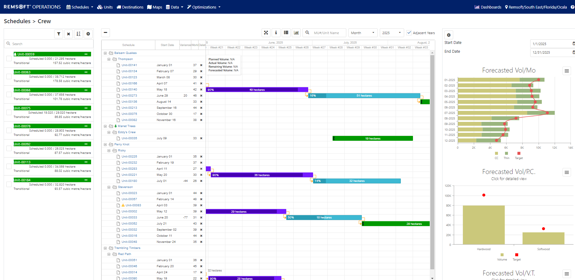 screenshot of Remsoft Operations